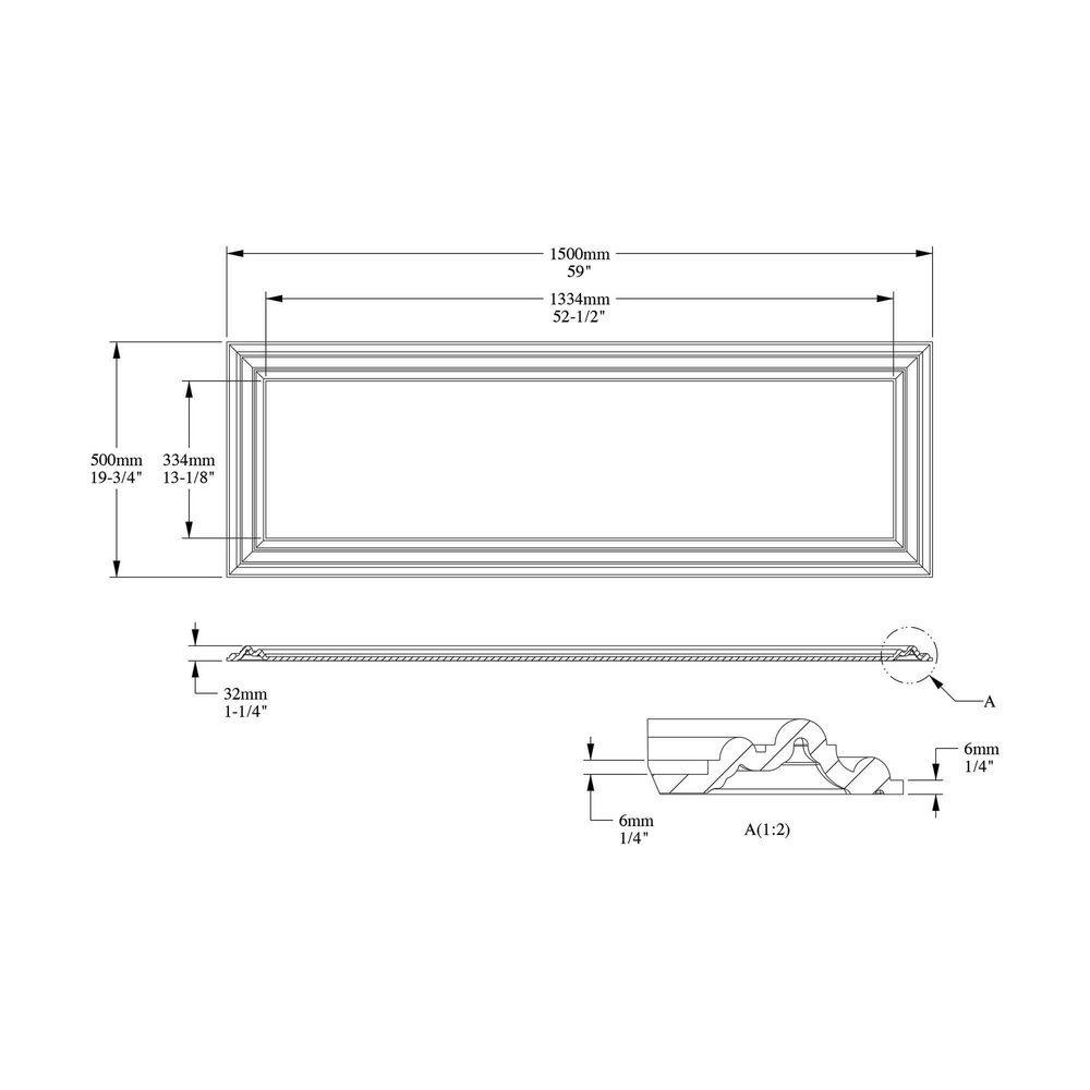 ORAC DECOR 1-14 in. x 1-58 ft. x 5 ft. Autoire Primed White Polyurethane Decorative 3D Wall Paneling W120