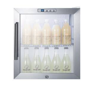 Summit Appliance 1.7 cu. ft. Glass Door Mini Refrigerator in White without Freezer SCR215LG