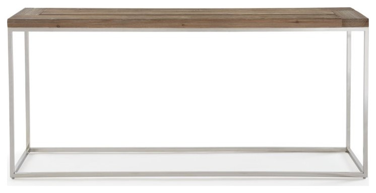 Modus Ace Reclaimed Wood Console Table in Natural   Contemporary   Console Tables   by Homesquare  Houzz