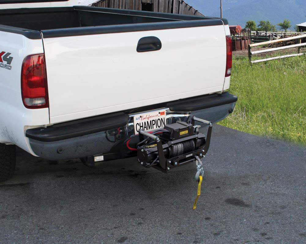 Champion 12，000-lb. Truck/SUV Synthetic Rope Winch Kit with Speed Mount ;