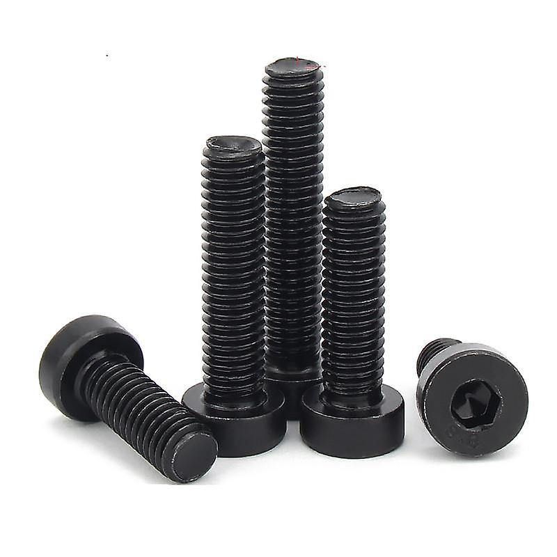 1/50pc M4 M5 M6 M8 M10 M12 M16 Grade 8.8 Steel Black Din7984 Hex Hexagon Socket Thin Low Short Profile Head Allen Cap Screw Bolt