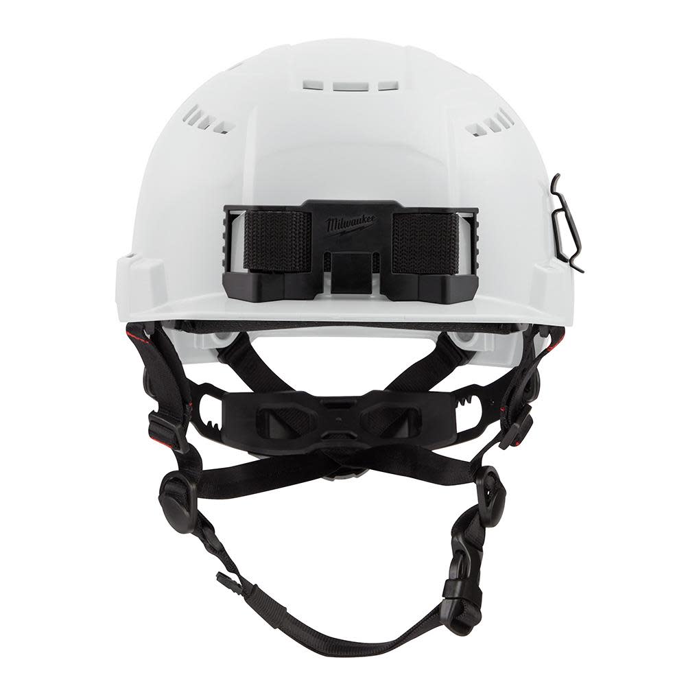 Milwaukee White Front Brim Vented Helmet with BOLT Class C ;