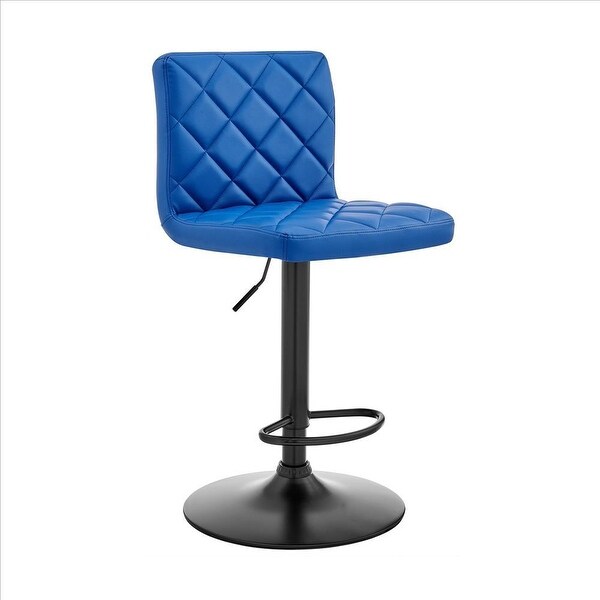 20 Inch Metal and Leatherette Swivel Bar Stool