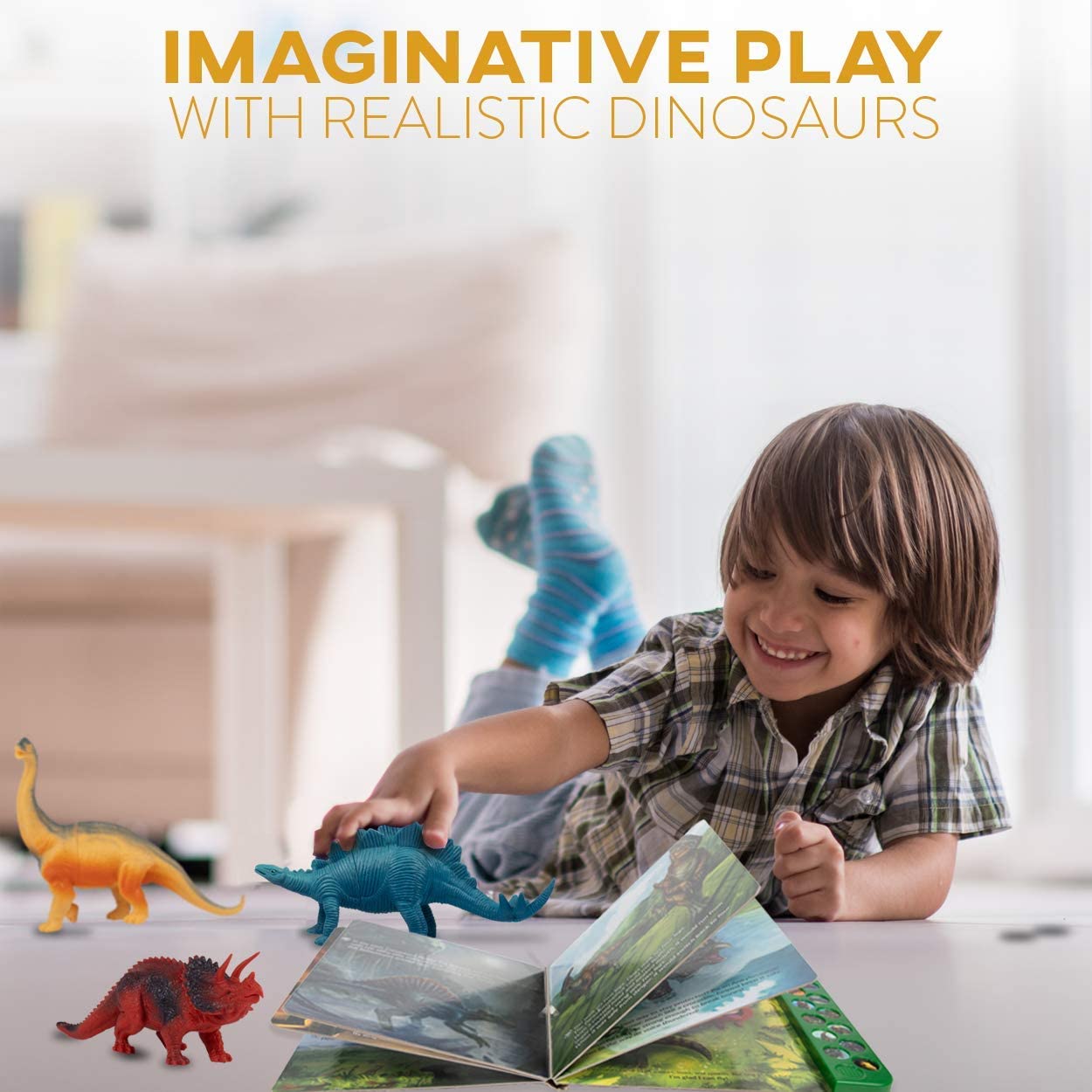 Li'l Gen Dinosaur Toys with Interactive Sound Book