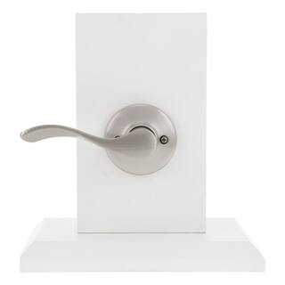 Kwikset Balboa Satin Nickel Left-Handed Half-Dummy Door Handle featuring Microban Technology 488BLLH15CP