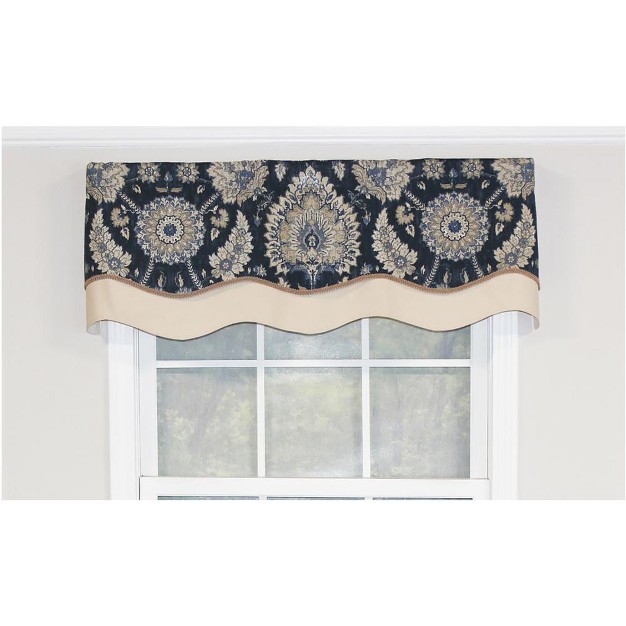 Wakeshire Glory 3in Rod Pocket Layered Window Valance 50in X 16in By Rlf Home