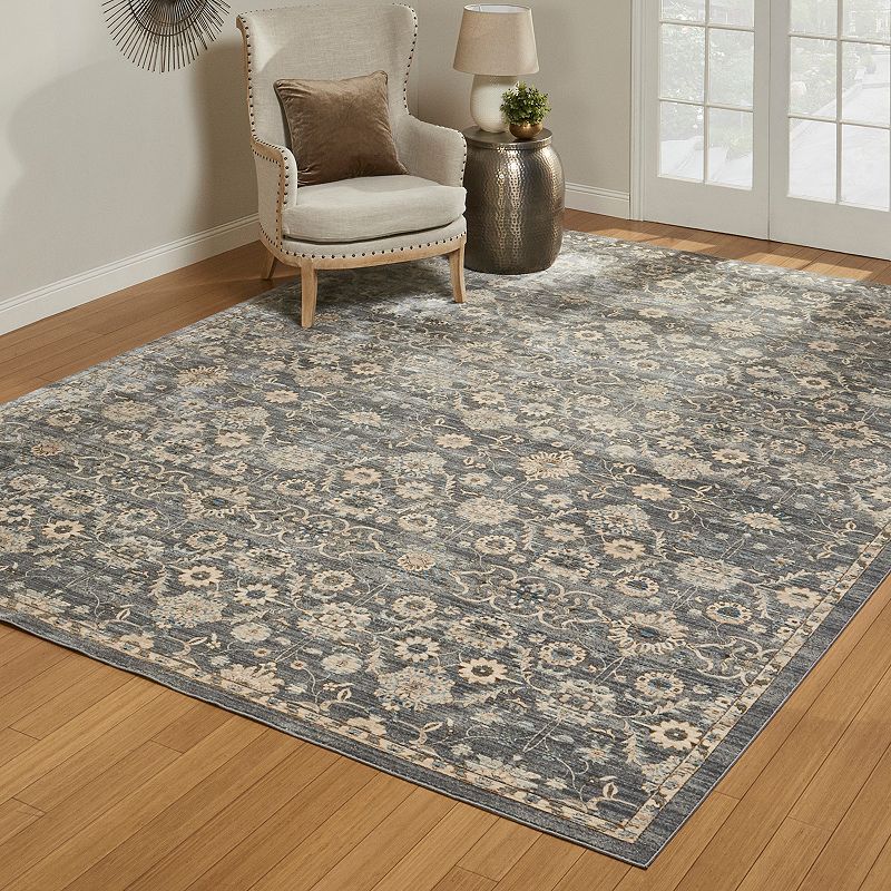 Gertmenian Avenue 33 Darien Travis Framed Floral Rug