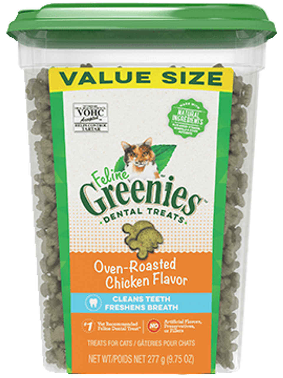 Greenies Feline Oven Roasted Chicken Flavor Dental Cat Treats 9.75oz