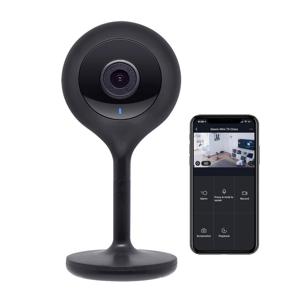 Geeni Look 1080p Smart Wi-Fi Security Camera HD Black GN-CW008-101