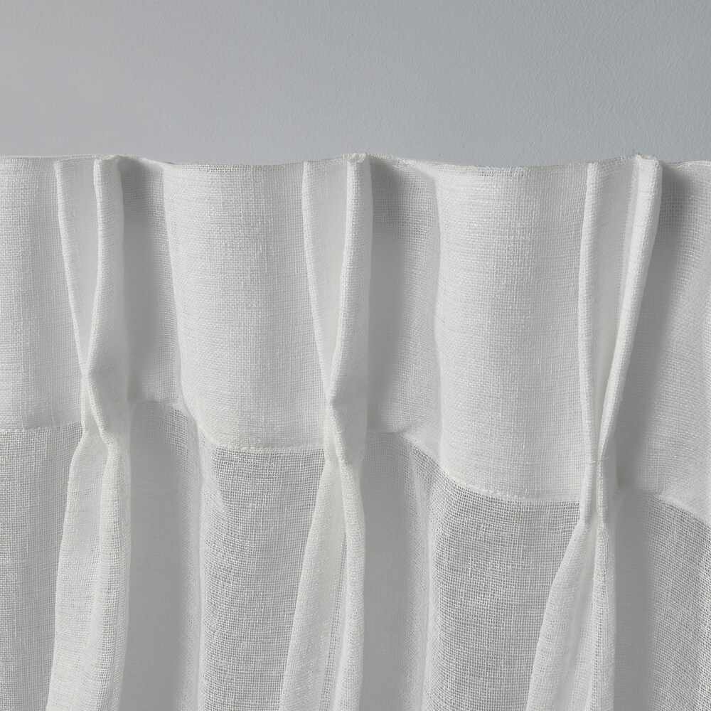 ATI Home Belgian Sheer Hidden Tab Top Curtain Panel Pair