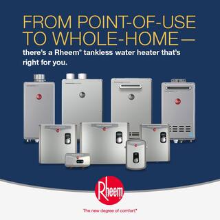 Rheem Performance Plus 7.0 GPM Liquid Propane Outdoor Tankless Water Heater Plumber ProPack Bundle ECO160XLP3-1BPP3