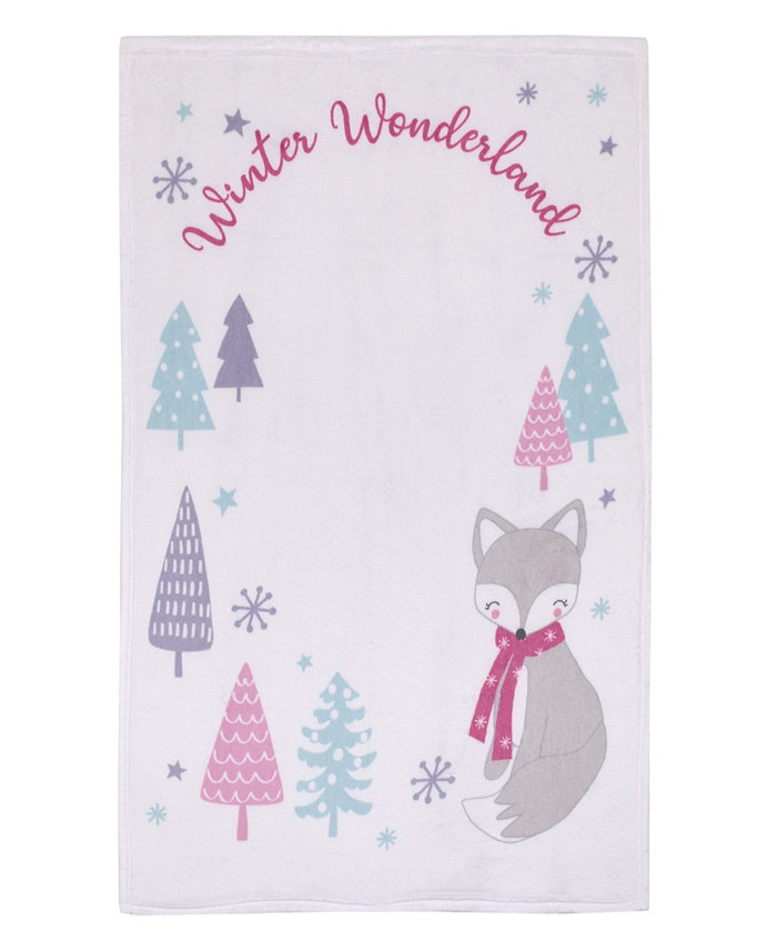 NoJo Fox Winter Wonderland Photo Op Baby Blanket