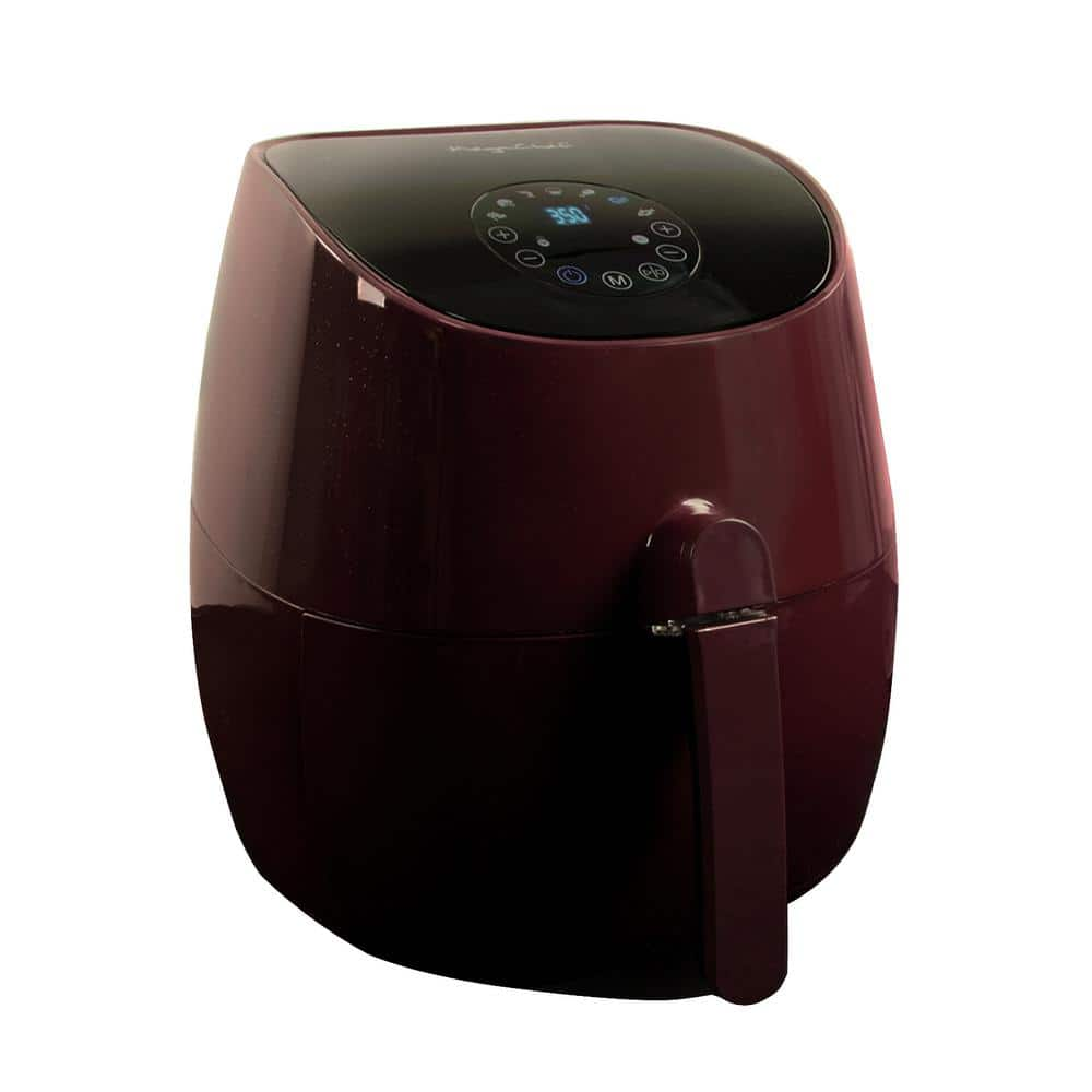 MegaChef 3.5 Qt. Burgundy Electric Multi-Cooker and Air Fryer 985102093M