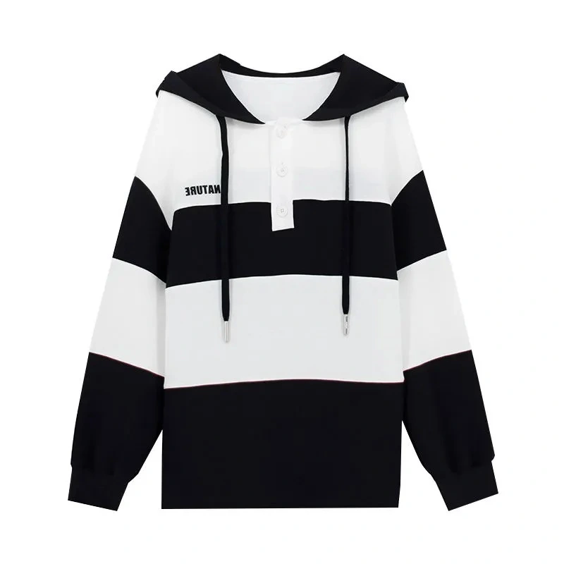 2024 Spring/Autumn Maternity Hoodie – Loose-Fit Long Pullover T-Shirt