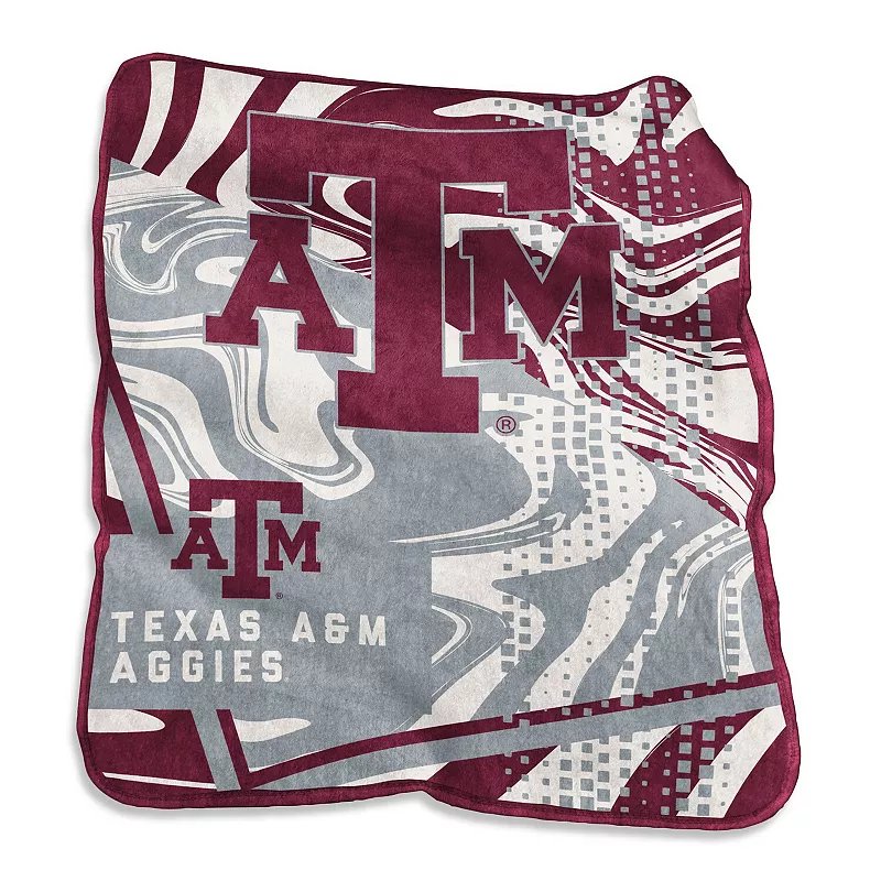 Texas AandM Aggies 50 x 60 Swirl Raschel Throw Blanket