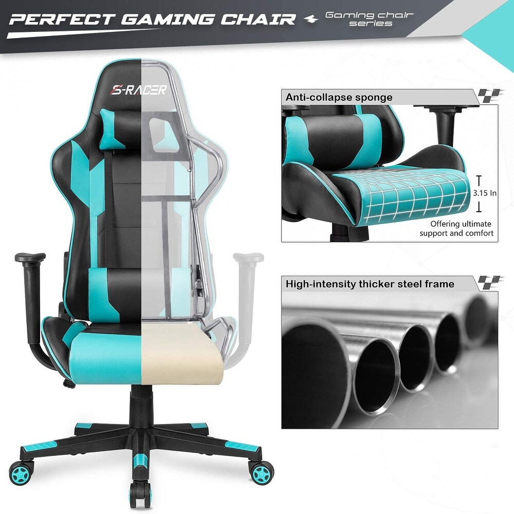 Furniwell Gaming Chair Computer Office Chair Ergonomic Desk Chair