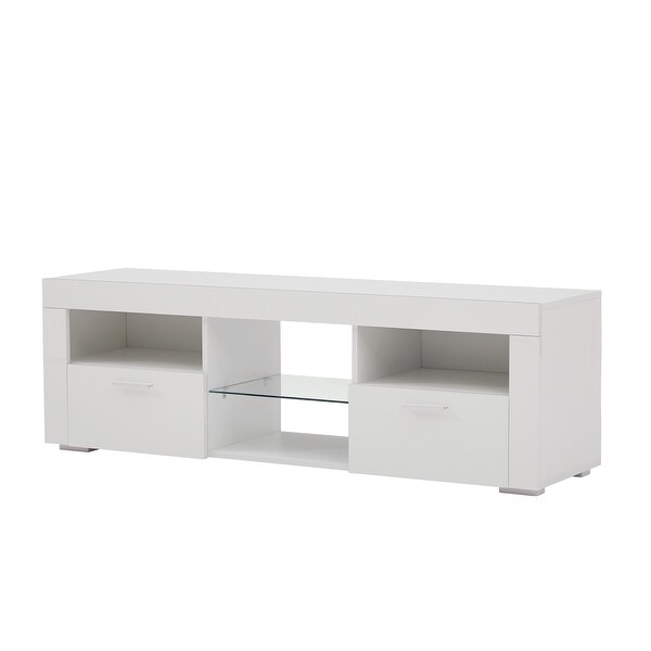 Merax 51.2-inch Modern 16-light LED TV Stand