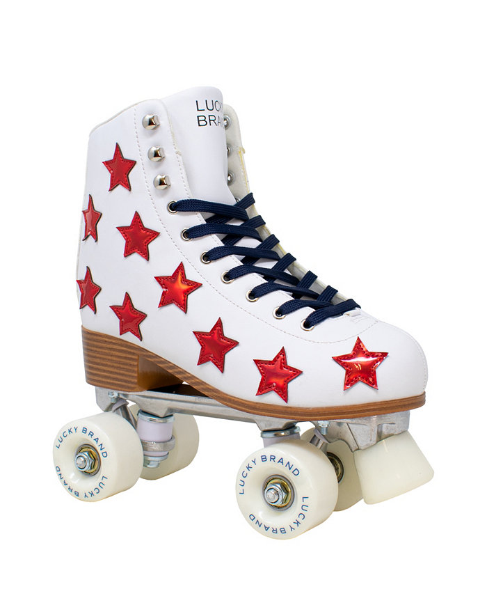 Lucky Brand Womens American Red Star Quad Roller Skates