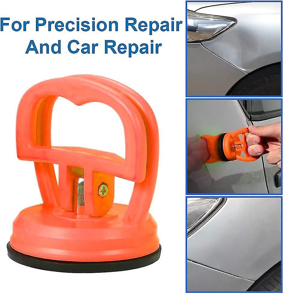 Suction Cup For Repairing Car Body Dents， A Pair Of Small Suction Cups， 2 Pcs Orange Starlight