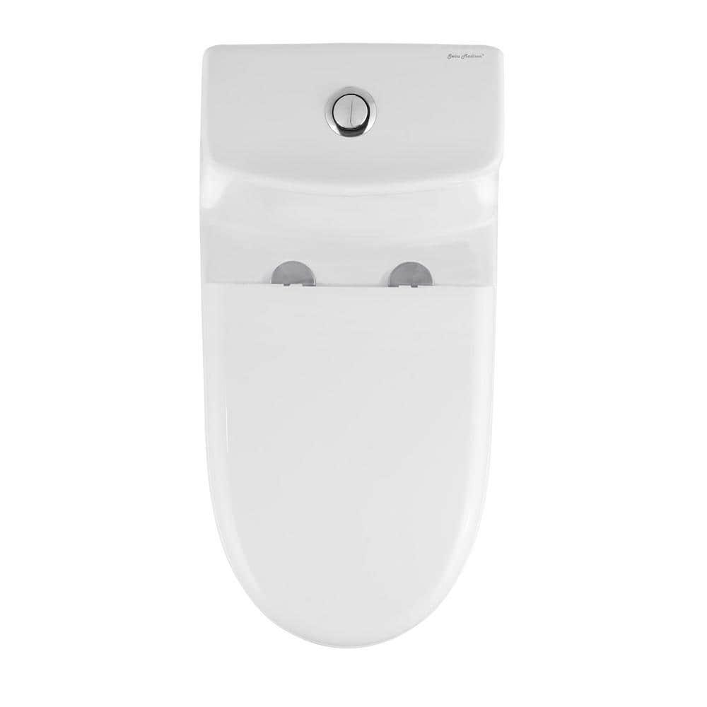 Swiss Madison 1piece 11 GPF Ivy 10 in RoughIn Dual Flush Elongated Toilet in White Seat Included