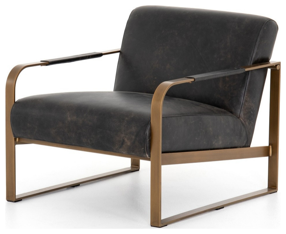 Quentin Rialto Ebony Chair   Modern   Armchairs And Accent Chairs   by Virgil Stanis Design  Houzz