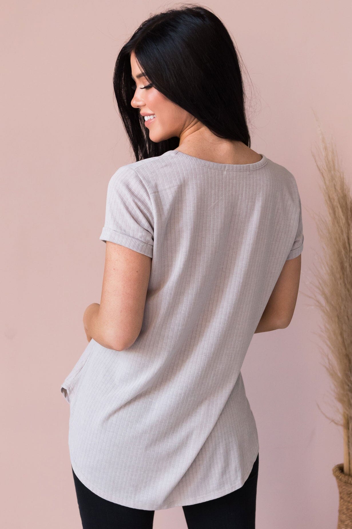 Your Favorite Ribbed Modest Tee