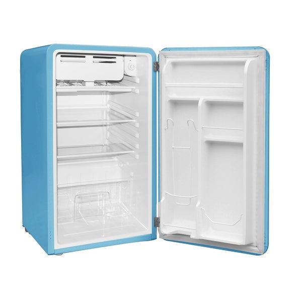 3.2 cu ft Single Door Retro Compact Fridge