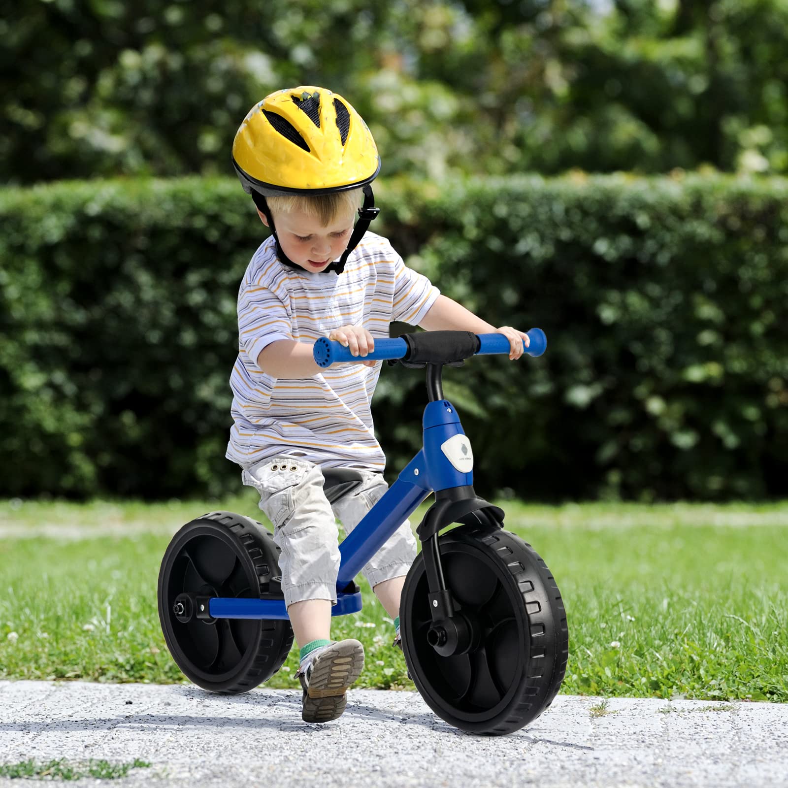 Costzon 4 in 1 Toddler Tricycle, Kids Trike with Detachable Pedals & Training Wheels