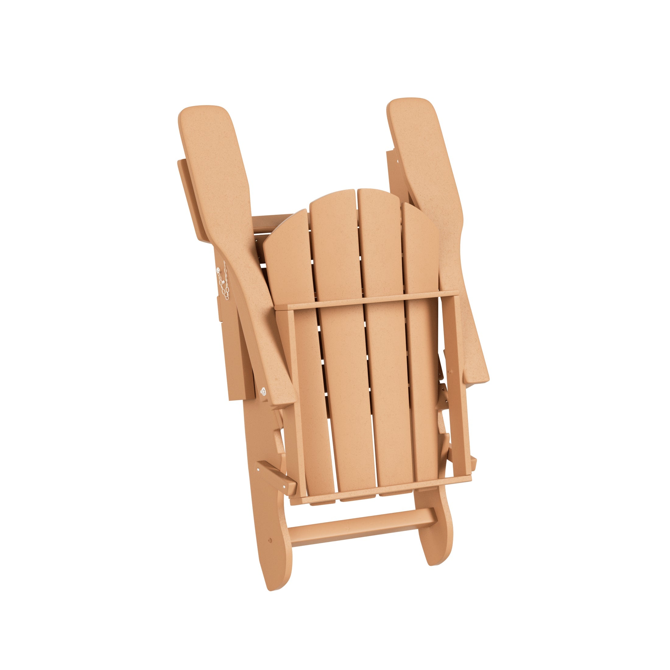 WestinTrends Outdoor Adirondack Chair, Plastic Fire Pit Chair, Weather Resistant Folding Patio Lawn Chair for Outside Deck Garden Backyard Balcony, Teak