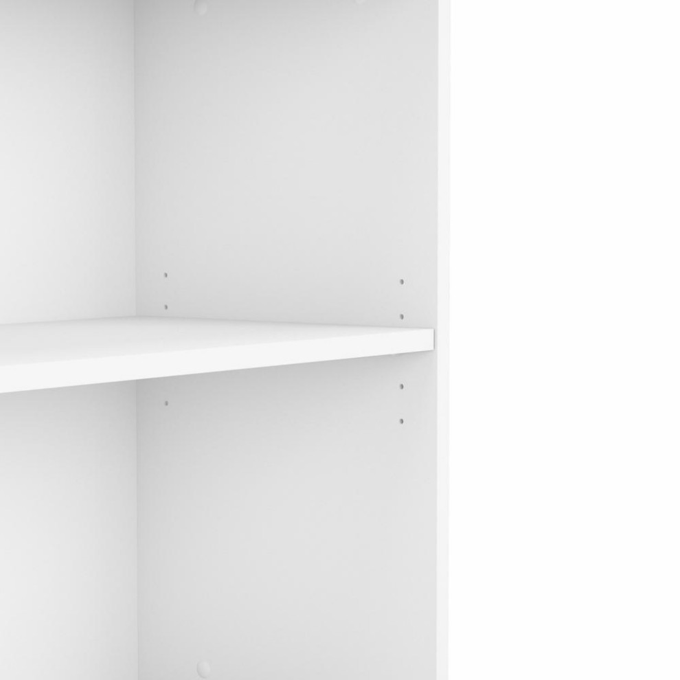 Bush Business Furniture Studio A Small 2 Shelf Bookcase  White   Contemporary   Bookcases   by BisonOffice  Houzz