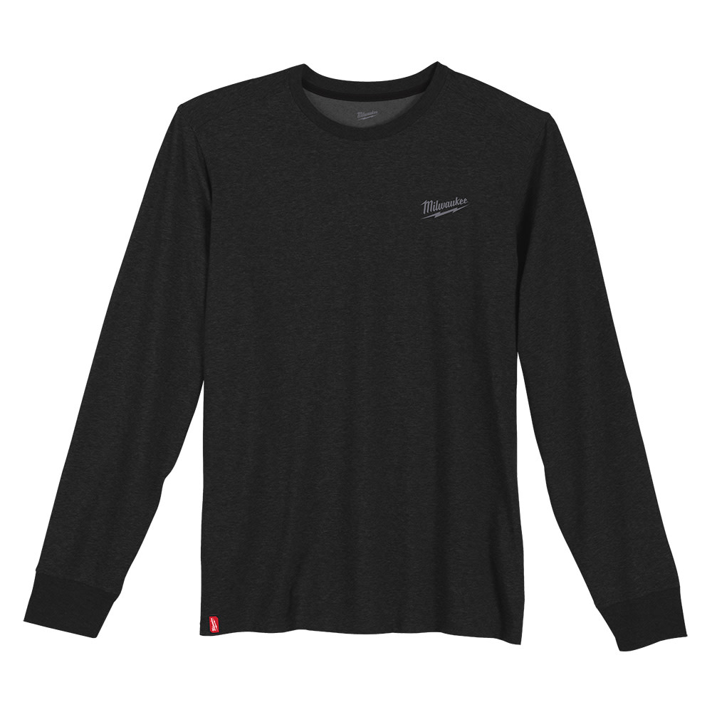 Milwaukee Hybrid Work Tee Long Sleeve Black Large