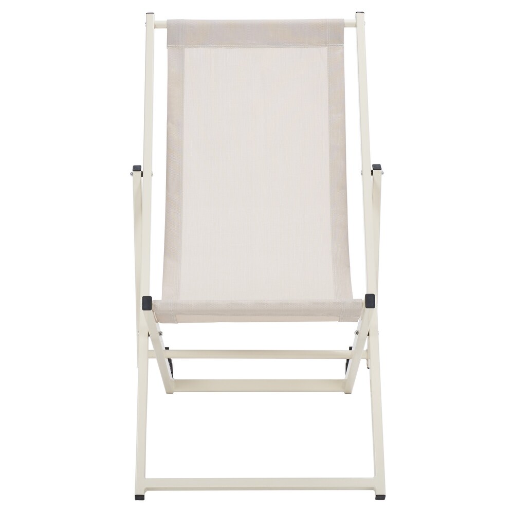 SAFAVIEH Outdoor Breslin Set Of 2 Sling Chairs   36\