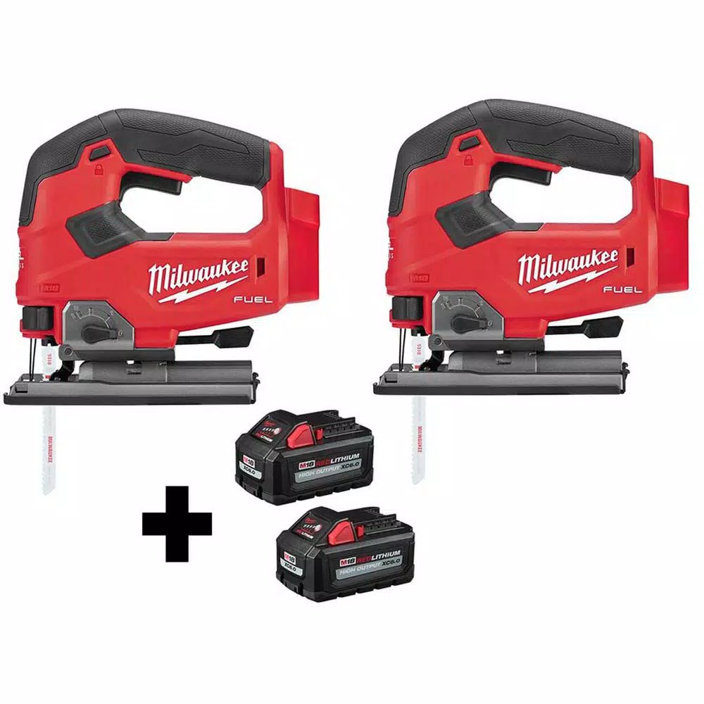 Milwaukee M18 FUEL 18-Volt Lithium-Ion Brushless Cordless Jig Saw (2-Tool) with (2) 6.0Ah Batteries and#8211; XDC Depot