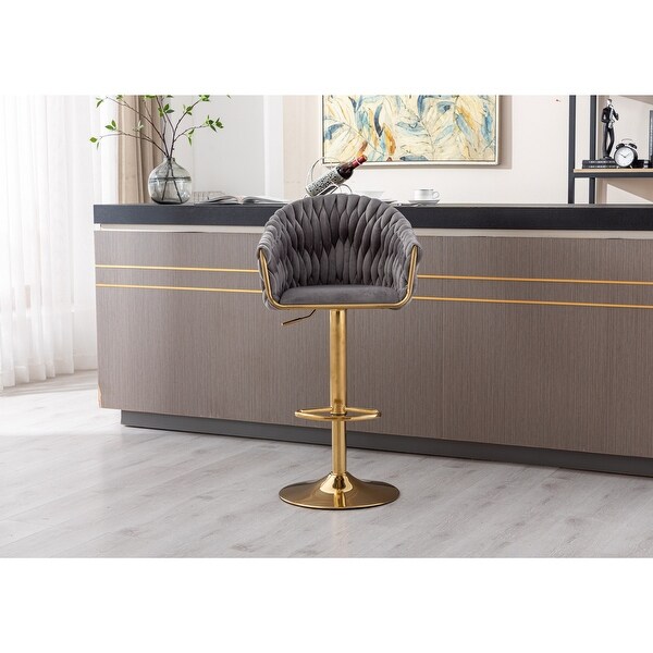 Bar Stools with Back and Footrest Counter Height