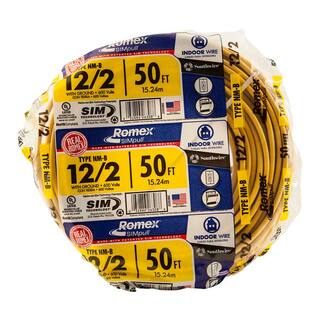 Southwire 50 ft. 122 Solid Romex SIMpull CU NM-B WG Wire 28828222