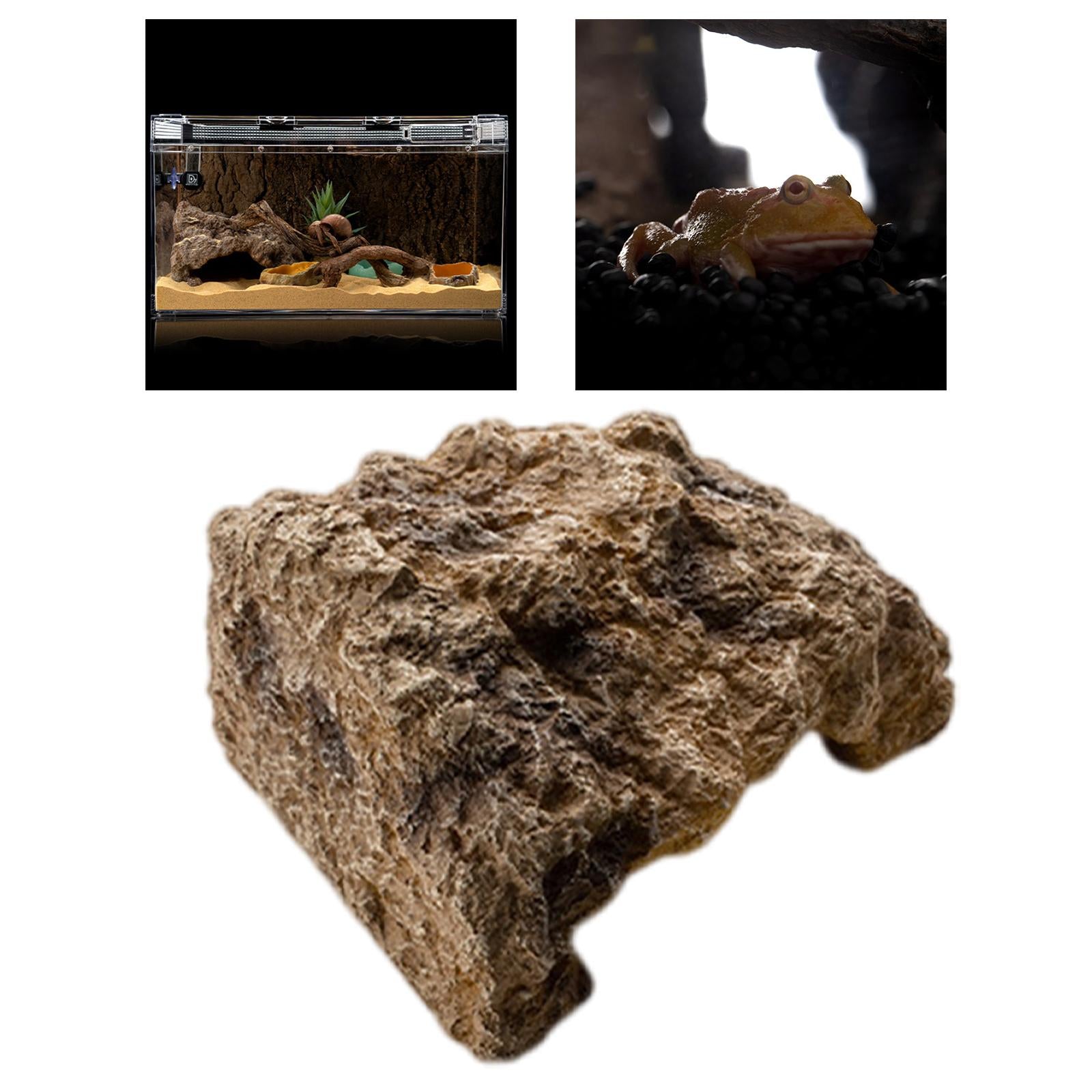 Reptile Hide Cave Landscaping Hide Out Decoration for Tortoise Turtle Small