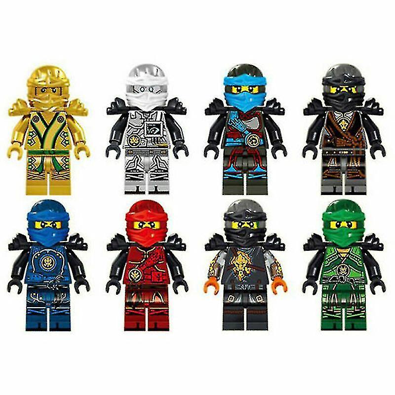 8stk Ninjago Motorcycle Set Minifigures Ninja Mini Figures Blocks Toys Fits