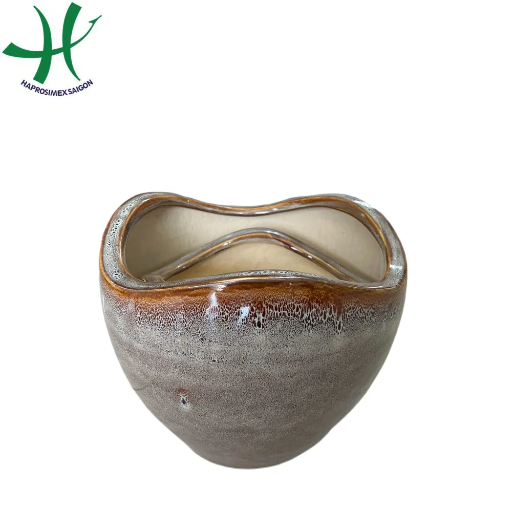 Ceramic Planter Pots  set of 3  Round planter flower pots  for home and garden decorations