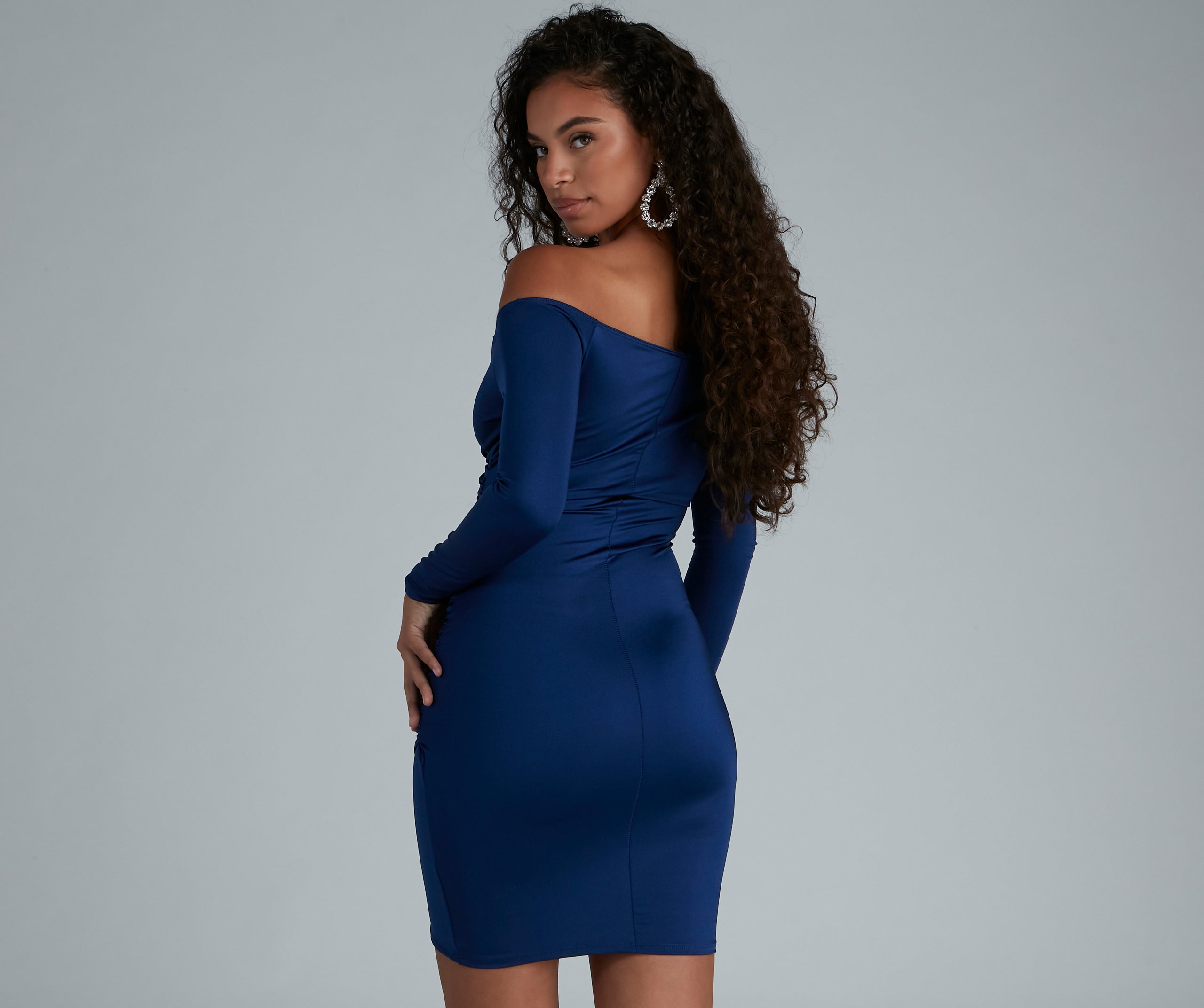 Feelin' Luxe Off-The-Shoulder Mini Dress