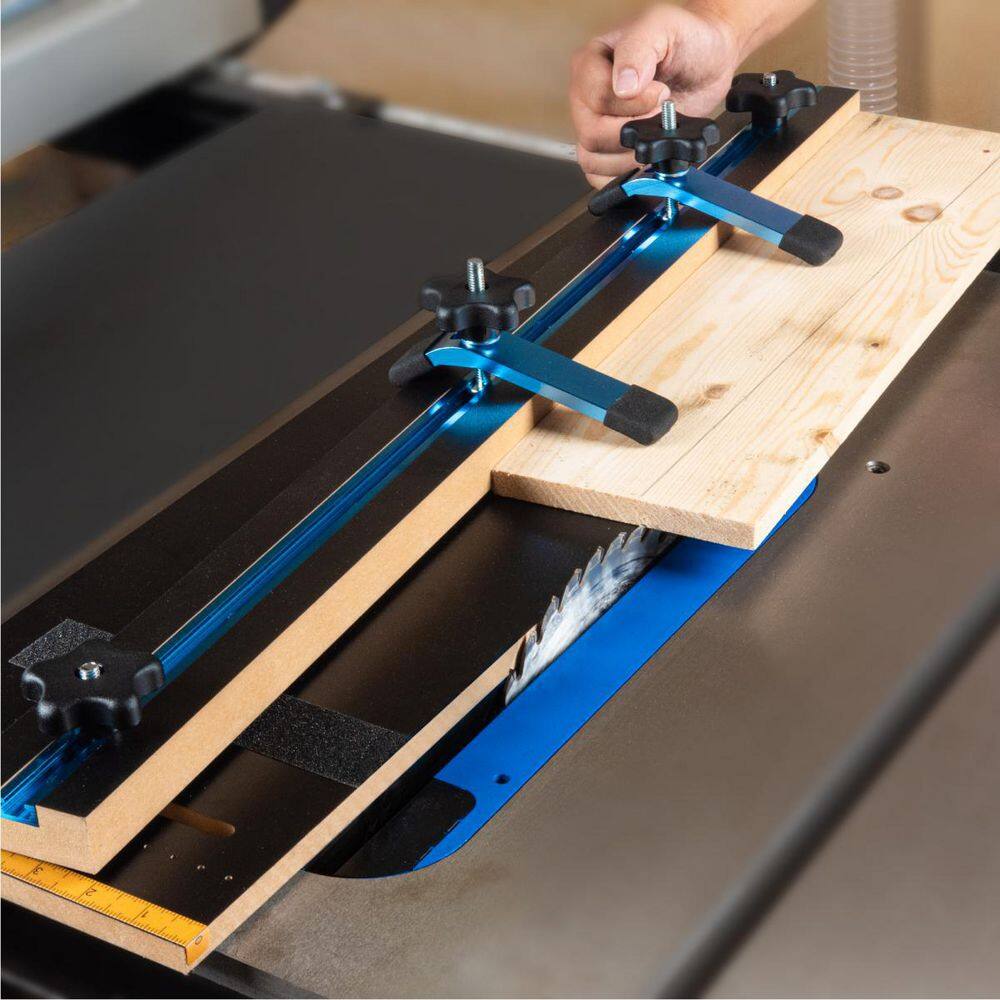 POWERTEC TaperStraight Line Jig for Table Saws with 34 in. Wide by 38 in. Deep Miter Slot 71395