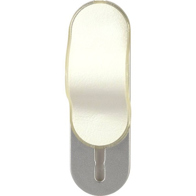 Phone Fin Finger Grip Leather White