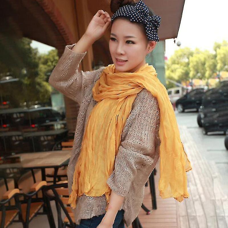 Womens Scarf Long Cotton Shawl Stole Neck Wrap Scarves Pashmina Soft