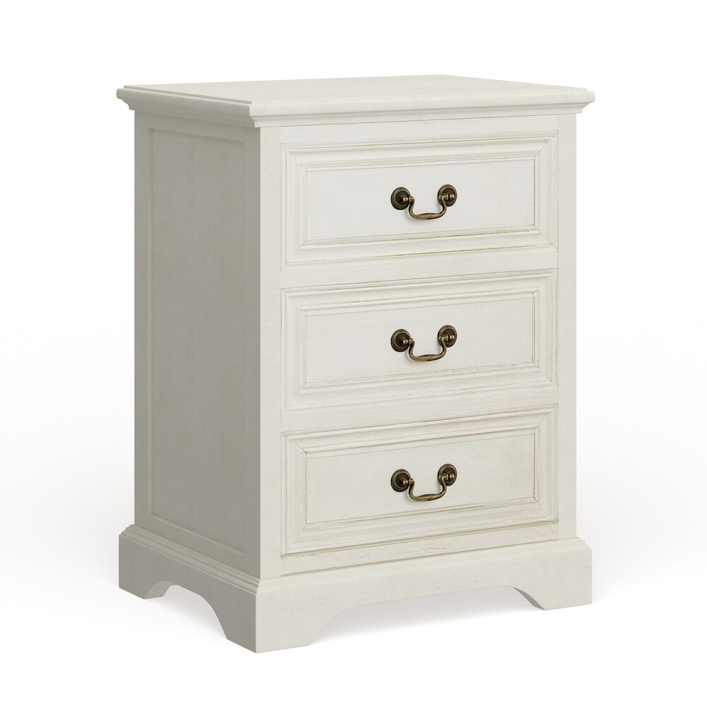 Cream Wood Traditional Cabinet 25 x 17 x 14   17 x 14 x 25