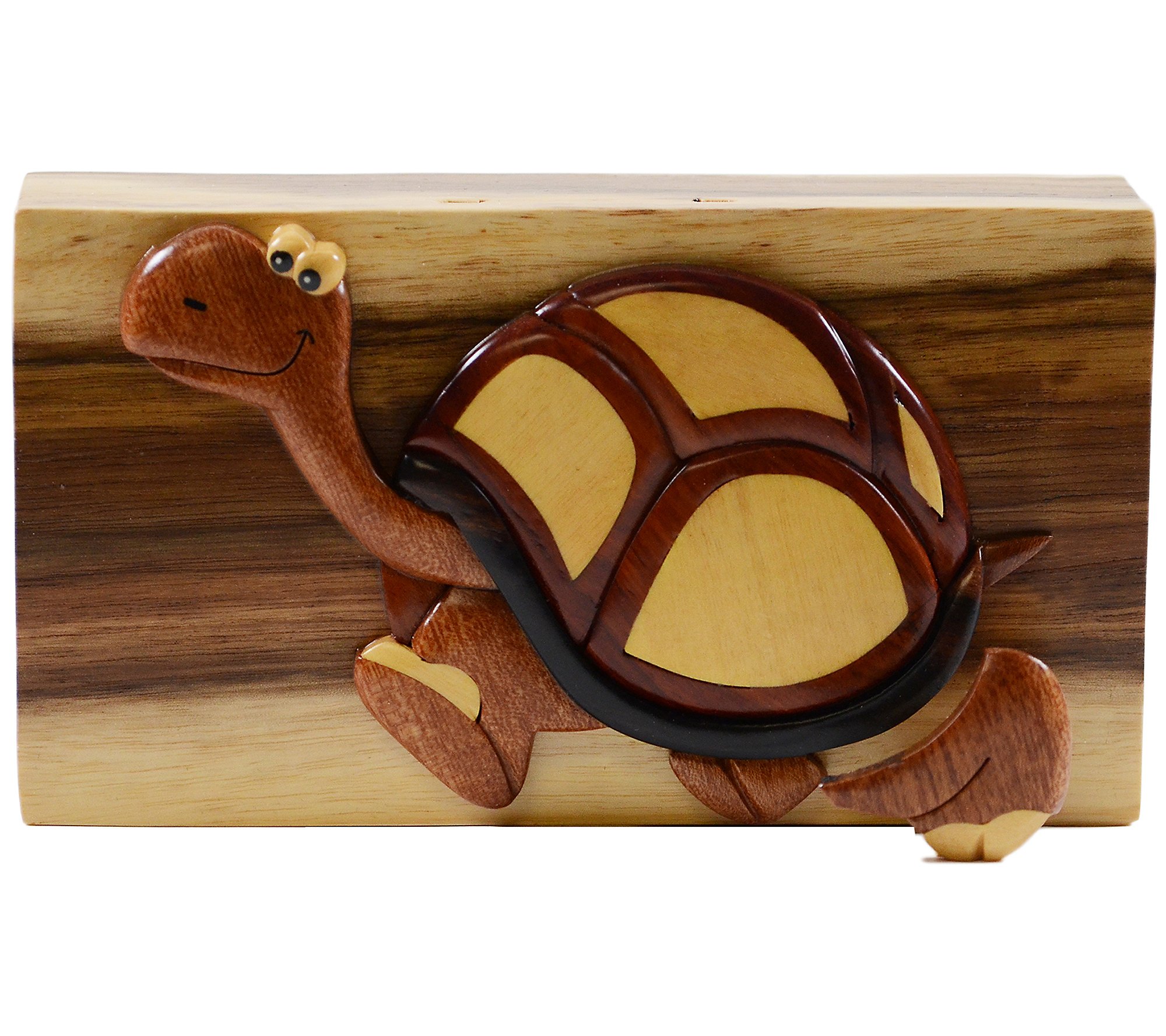 Carver Dan's A Turtle's Pace Puzzle Box with Magnet Closures