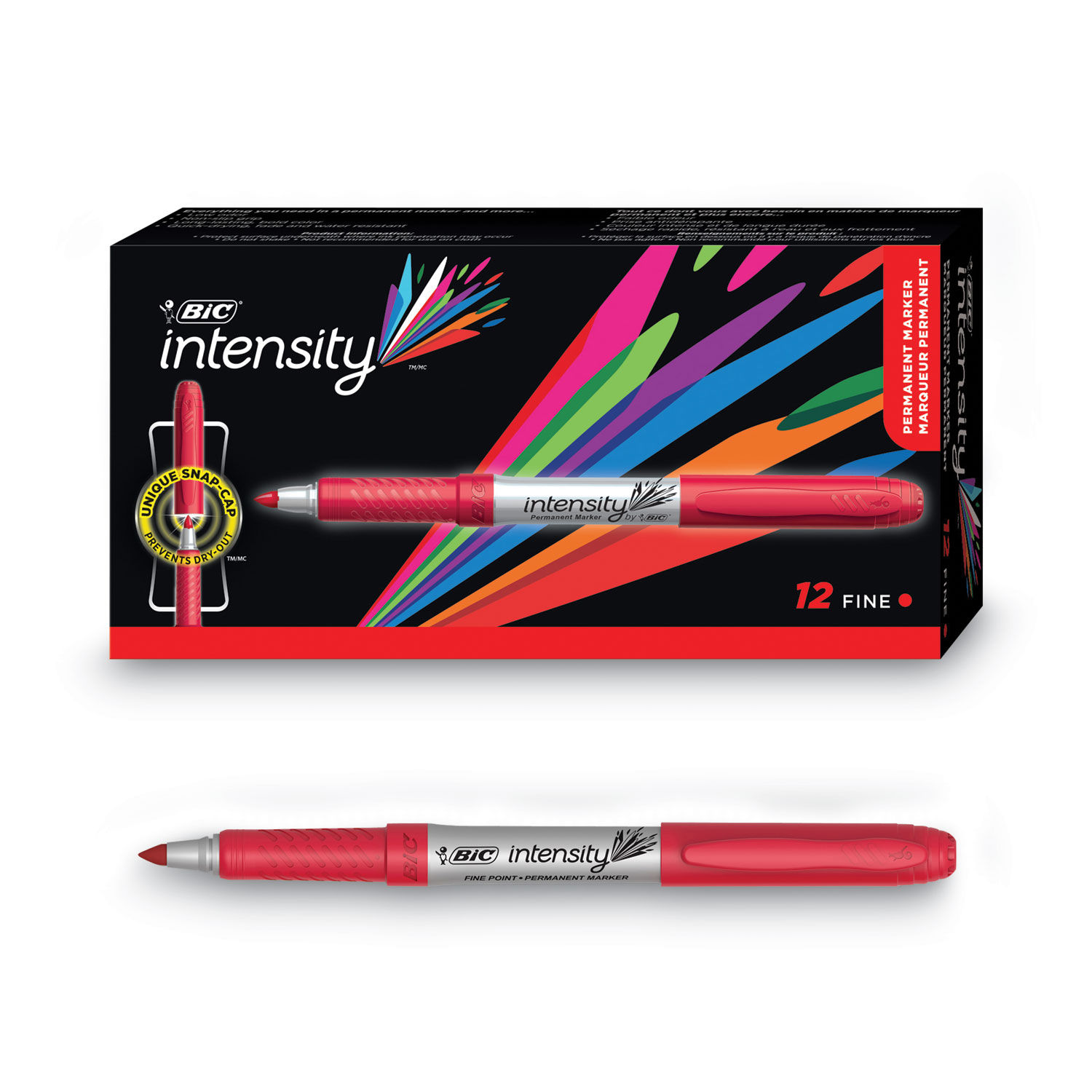 Intensity Fine Tip Permanent Marker by BICandreg; BICGPM11RD