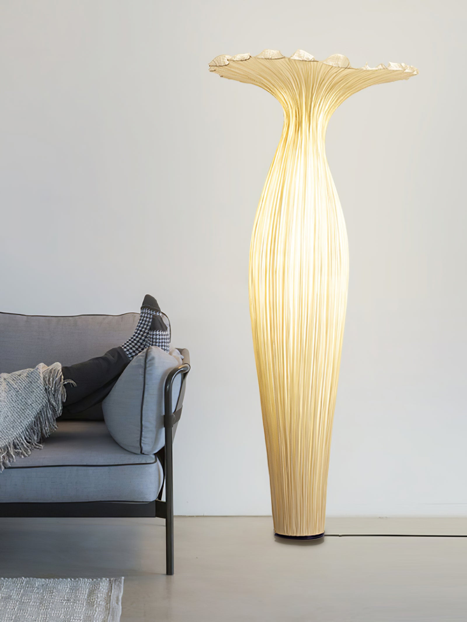 Vase Fabric Floor Lamp