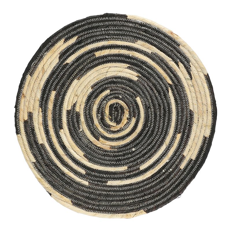 Cravings By Chrissy Teigen 4 Piece 14 Inch Corn Husk Wicker Placemat in Black