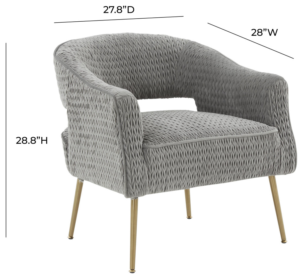 Diana Accent Chair by Inpsire Me Home Decor   Midcentury   Armchairs And Accent Chairs   by TOV Furniture  Houzz