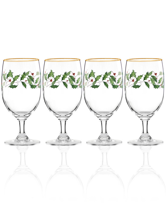 Lenox Holiday 4-piece Iced Beverage Glass Set