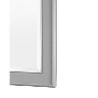 Home Decorators Collection 60 in. W x 31 in. H Framed Rectangular Bathroom Vanity Mirror in Grey GAGM3160